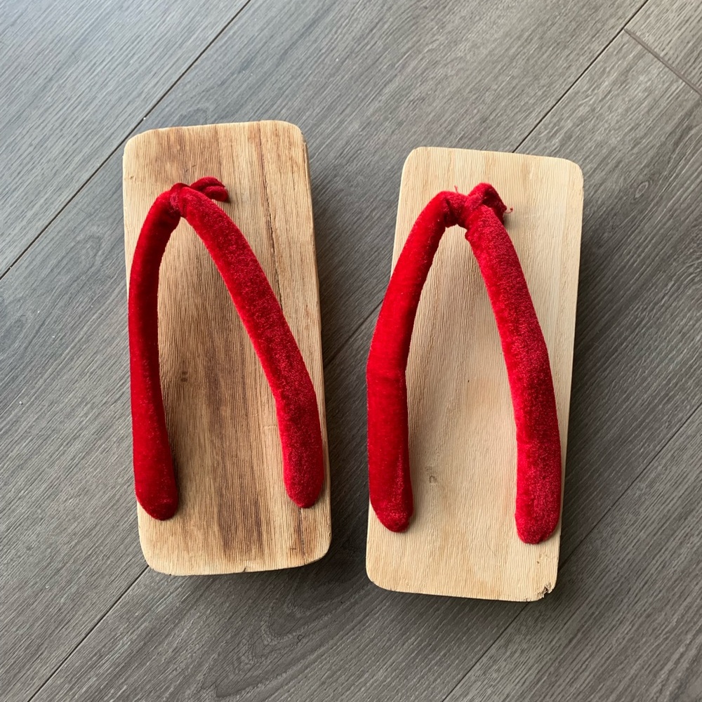 Vintage Japanese geta from estate sale